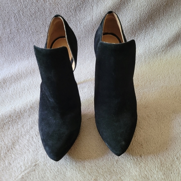 Rachel Zoe Lynette black suede heels size 9 - Picture 2 of 12